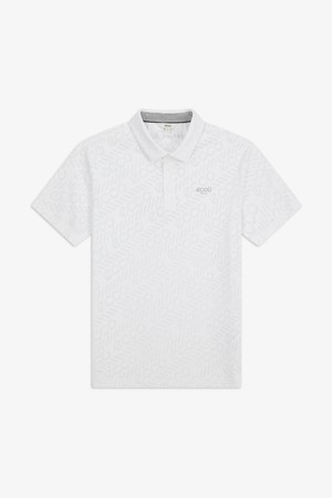 MEN 메쉬 자가드 반팔 티셔츠_WHITE-a