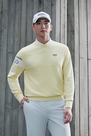 MEN 라운넥 긴팔 풀오버_YELLOW-a