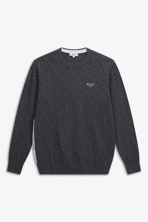 MEN 이웨이브 자카드 긴팔 풀오버_GREY-a