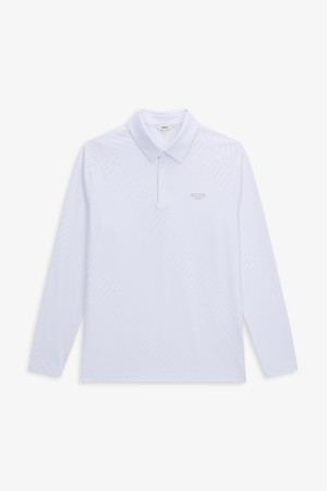 MEN 사선 자카드 긴팔 티셔츠_WHITE-a