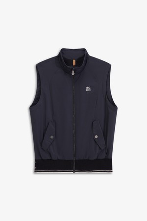 WOMEN 셔링 포인트 베스트_BLACK-a