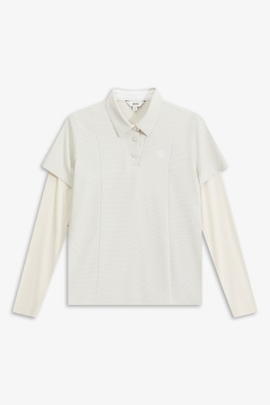 WOMEN 반팔 냉감 하이브리드_BEIGE-a