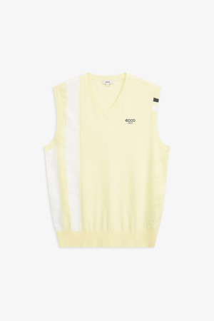 MEN 컬러 블럭 베스트_YELLOW-a