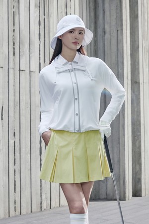 WOMEN 플리츠 스커트_YELLOW-a