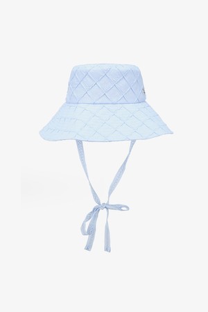 WOMEN 다이아몬드 패턴 햇_BLUE-a