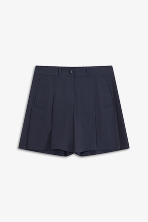 WOMEN 주름 반바지_NAVY-a
