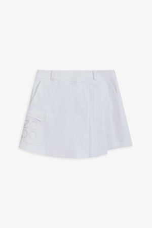 WOMEN 랩스커트형 반바지_WHITE-a