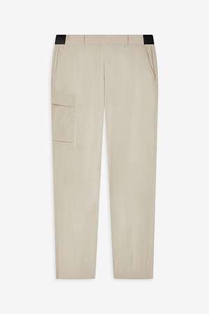 MEN 밴딩 테이퍼드 핏 팬츠_BEIGE-a