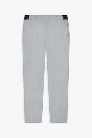 MEN 밴딩 테이퍼드 핏 팬츠_GREY-a