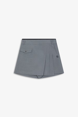 WOMEN 울라이크 랩 반바지_GREY-a