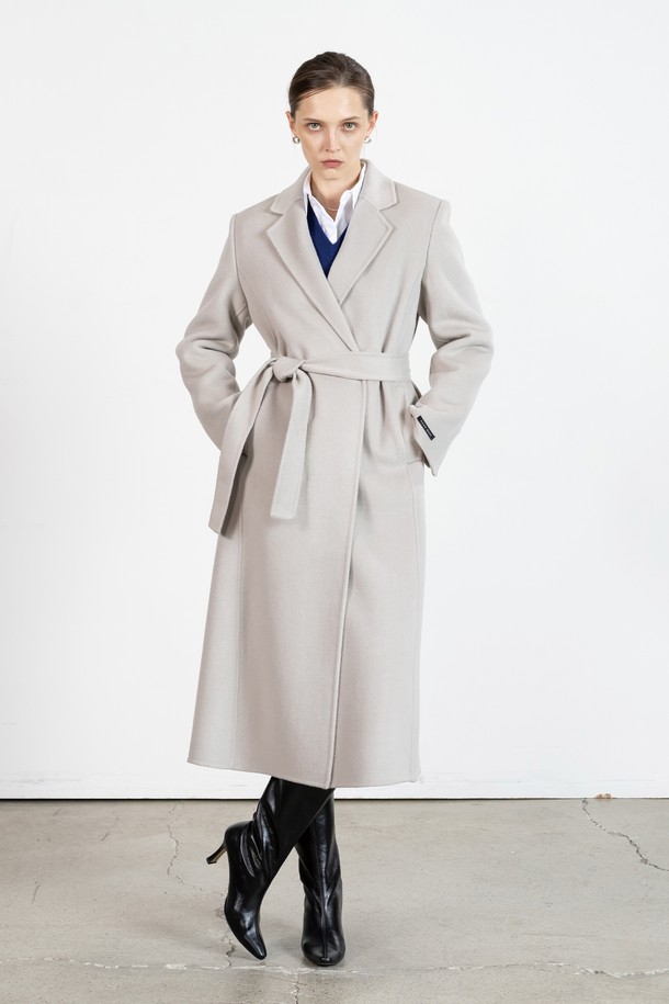 cordinary - 코트 - Tailoring single button wool coat - grey