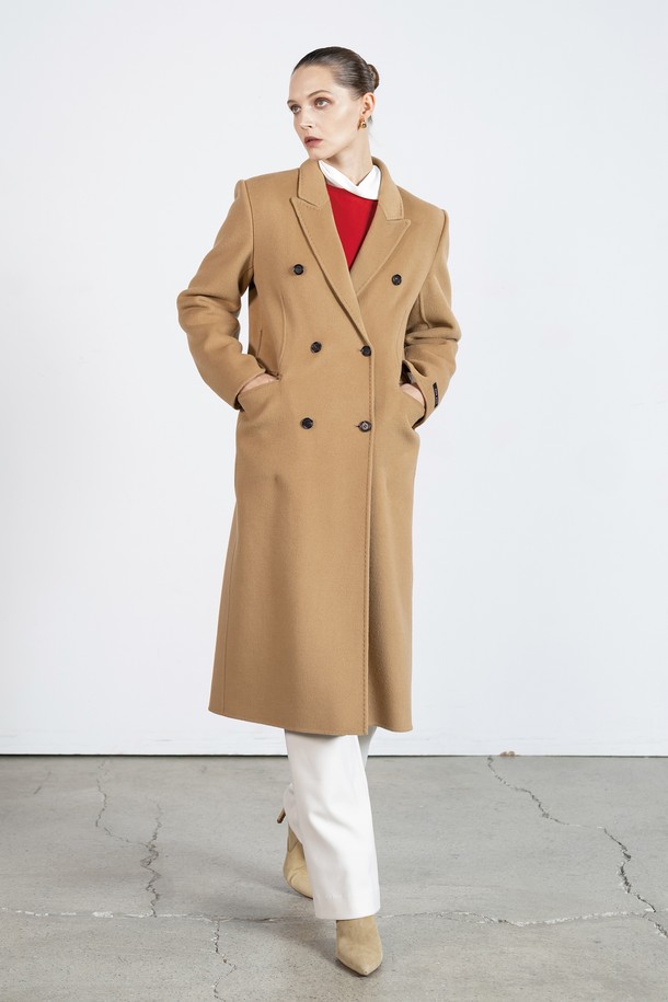 cordinary - 코트 - Stitch pointed chester collar cashmere coat - camel