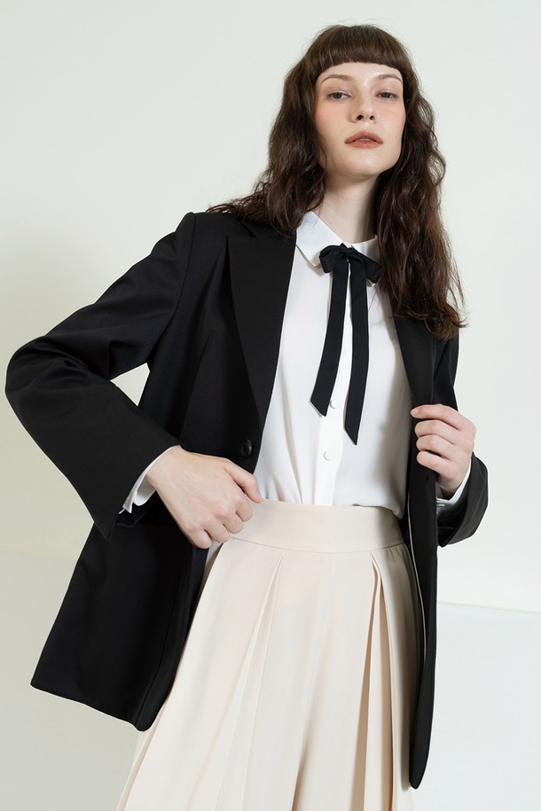 cordinary - 블라우스 - Feminine tie blouse - white