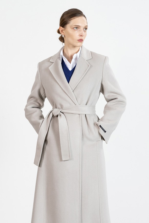 cordinary - 코트 - Tailoring single button wool coat - grey