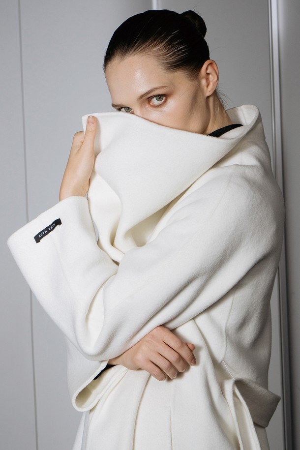 cordinary - 코트 - Signature cashmere shawl collar coat - ivory