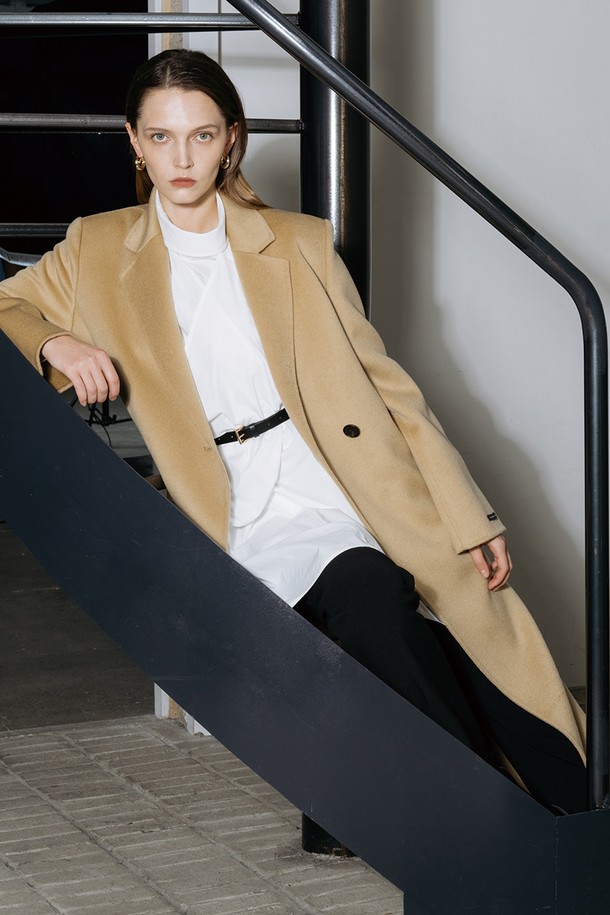 cordinary - 코트 - Tailoring single button wool coat - beige