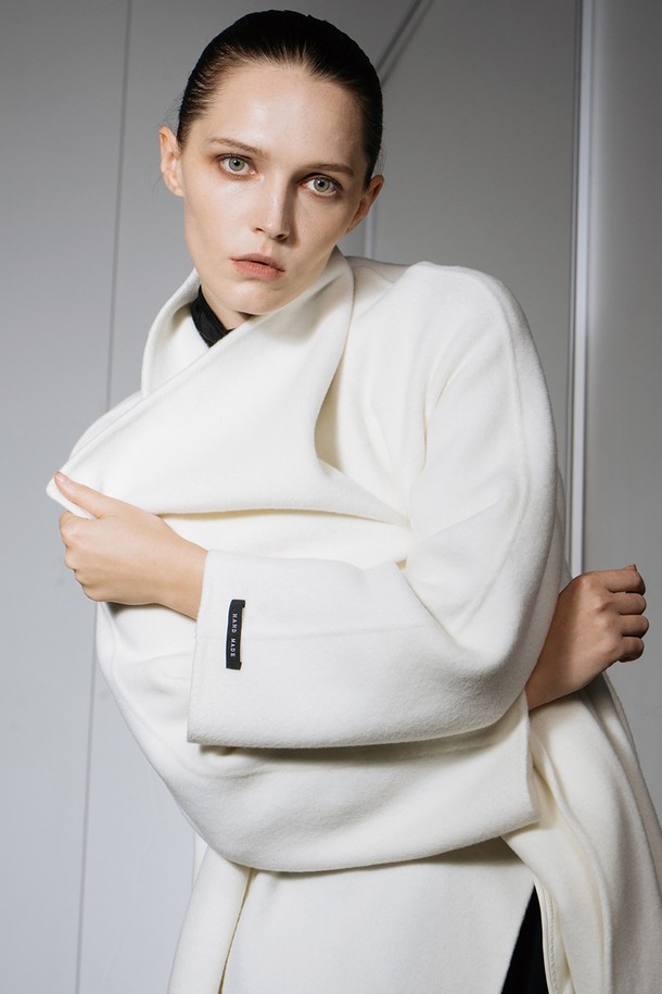 cordinary - 코트 - Signature cashmere shawl collar coat - ivory