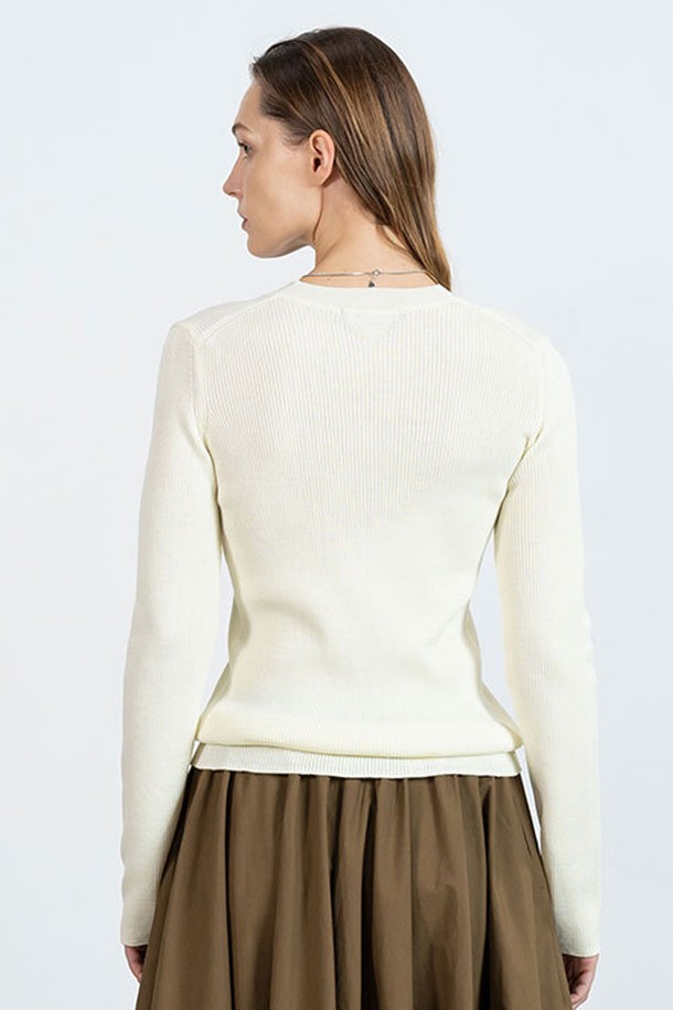 cordinary - 스웨터 - Wool V-neck knitwear - ivory