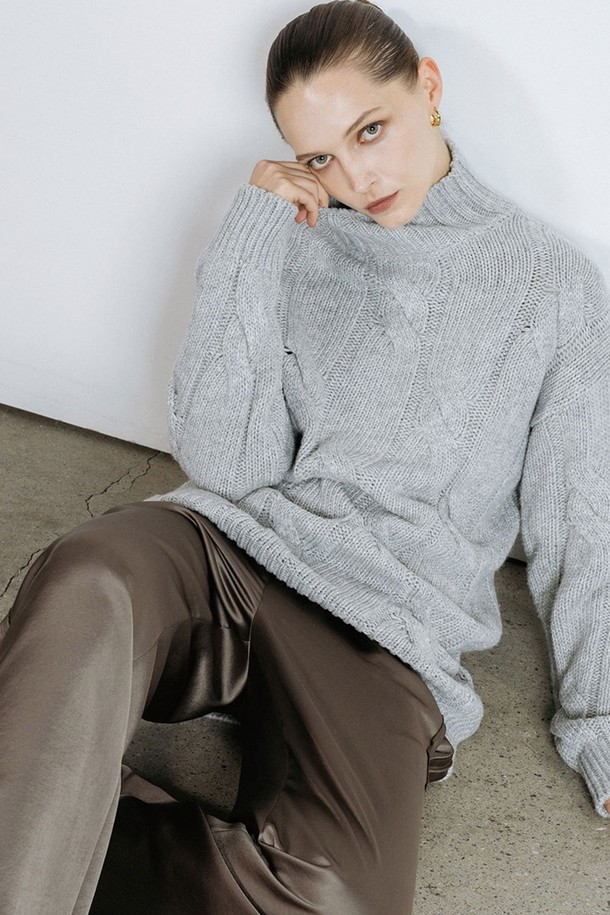 cordinary - 롱/미디팬츠 - Twill satin side tape banding pants - khaki