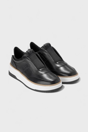 [25SS][GRANDPRO MAXFIELD SLIP ON SNEAKERS] 블랙 여성 스니커즈 [Width:C]_BLACK-a