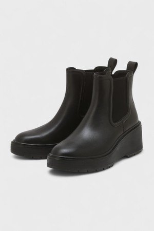 [25FW][ZEROGRAND CITYQUEST WEDGE BOOTS WP] 블랙 여성 부츠 [Width:B]_BLACK-a