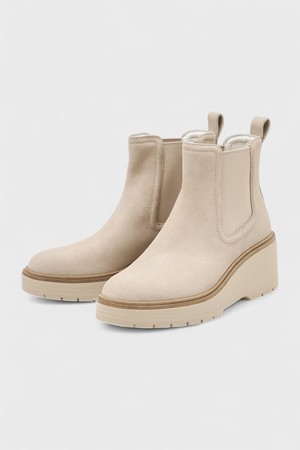 [25FW][ZEROGRAND CITYQUEST WEDGE BOOTS WP] 베이지 여성 부츠 [Width:B]_BEIGE-a