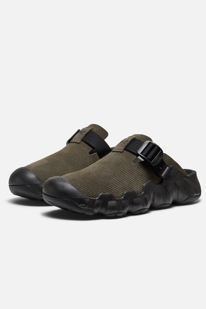 [시즌오프][하이퍼포트 클로그 레더] 진한 카키 남성 뮬