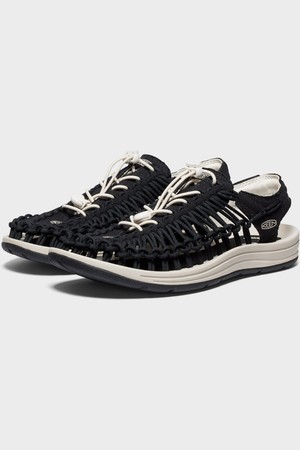 [26SS][유니크 캔버스] 블랙 남성 샌들