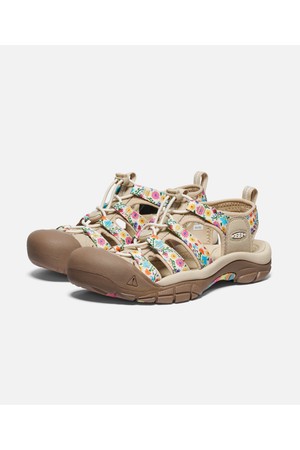 [26SS][뉴포트] 플로럴 밝은베이지 여성 샌들