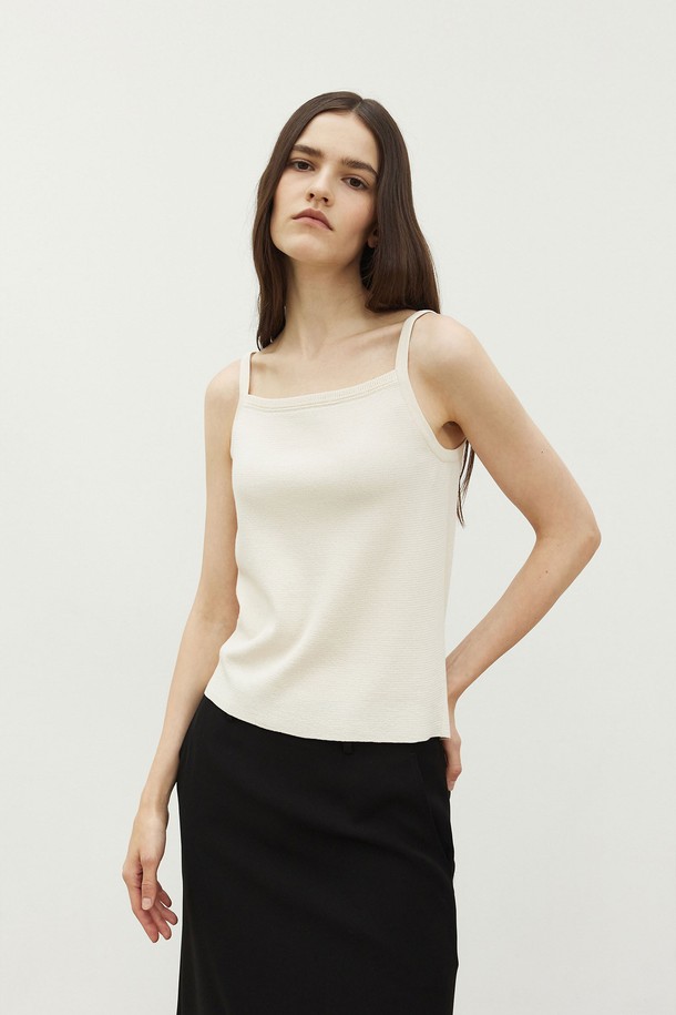 MARE DI MARI - 스웨터 - Square Neck knit Sleeveless Ivory