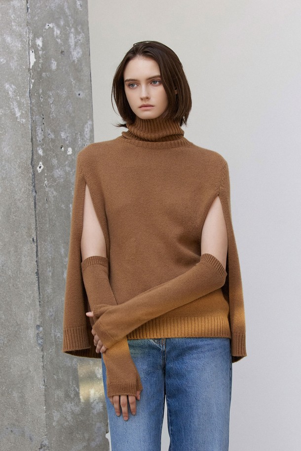 MARE DI MARI - 장갑 - Cashmere 100% Hand-Warmer Camel