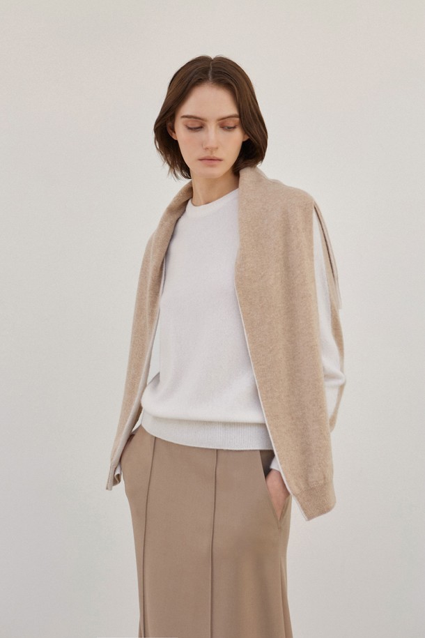 MARE DI MARI - 스카프/머플러 - Two-tone Pullover Shawl Muffler Ivory