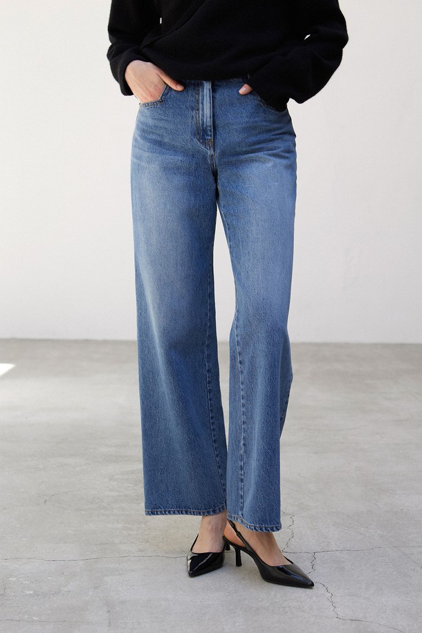 MARE DI MARI - 롱/미디팬츠 - Straight-Leg Jeans Blue