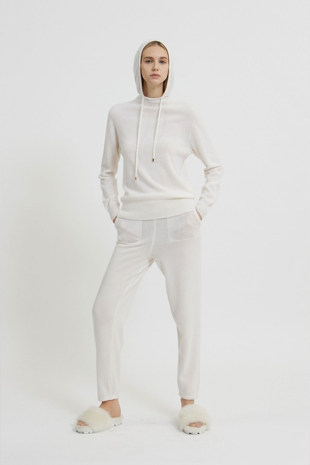 MARE DI MARI - 스웨터 - Cashmere 100% Hooded Knit Ivory