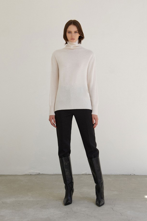 MARE DI MARI - 스웨터 - Wholegarments Turtleneck Knit Top Ivory