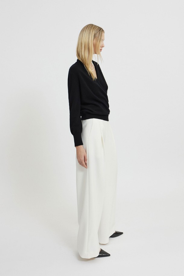 MARE DI MARI - 롱/미디팬츠 - Pintuck Wide Leg Pants Ivory