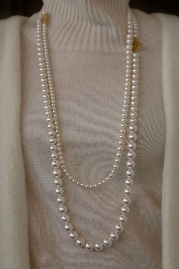 MARE DI MARI - 목걸이 - Royal Big Pearl Long Necklace White