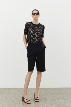 Knit Bermuda Shorts Black