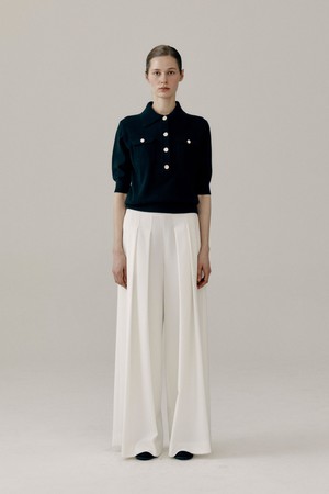 Mari Wide Pants White