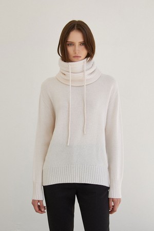 Cashmere 100% Neck-Warmer Ivory