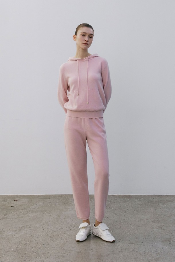 MARE DI MARI - 트레이닝 팬츠/조거 - Relaxed Fit Knit Jogger Pants Pink