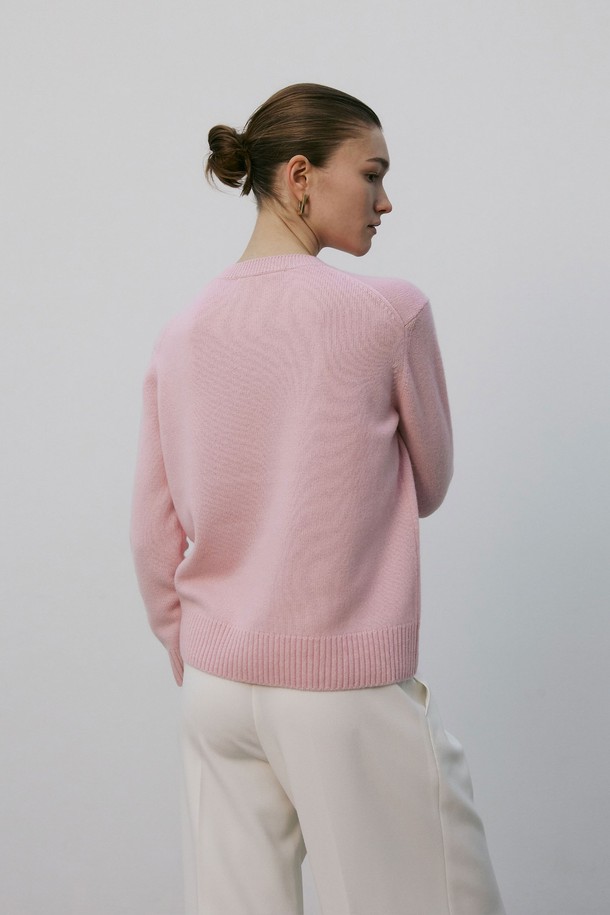 MARE DI MARI - 스웨터 - Cashmere 100% Crewneck knit Top Pink