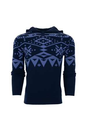 [남성] 노르딕 페어 아일 캐시미어 후디 - 네이비(417)_NAVY-a