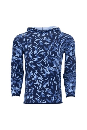 [남성] 마이더스 울프 프린트 콜로라도 후디 - 블루(428)_BLUE-a