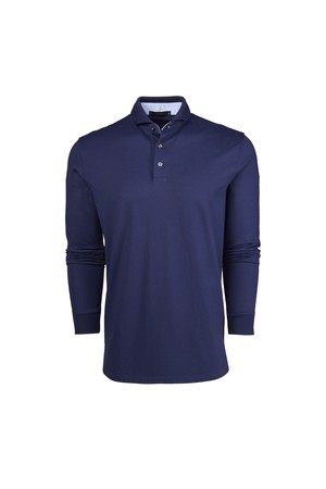 [남성] 체로키 롱슬리브 폴로 - 네이비(417)_BLUE-a