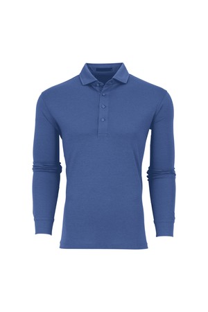 [남성] 오마하 롱슬리브 폴로  - 블루(428)_NOCOLOR-a