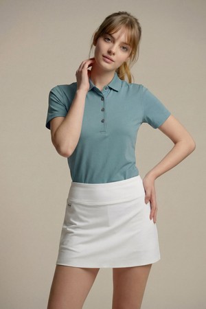 [여성] 스칼렛 클래식 크롤리 칼라 폴로 - 그린(873)_NOCOLOR-a