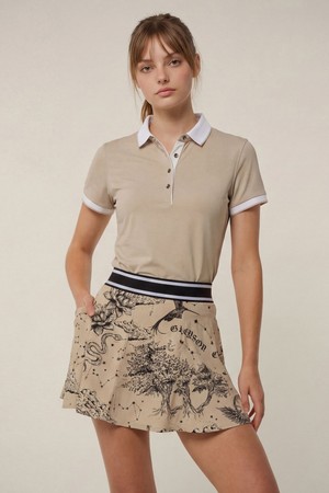 [여성] 스칼렛 크롤리 칼라 & 커프스 폴로 - 샌드(356)_BEIGE-a