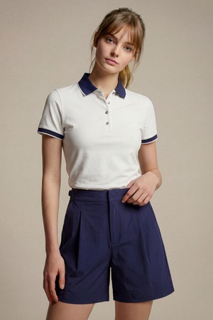 [여성] 스칼렛 크롤리 칼라 & 커프스 폴로 - 화이트(100)_NOCOLOR-a