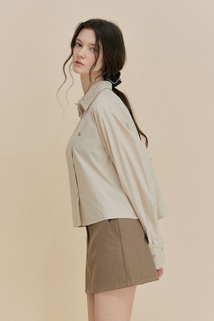 [TWEE] 리에즈 크롭 심볼 셔츠